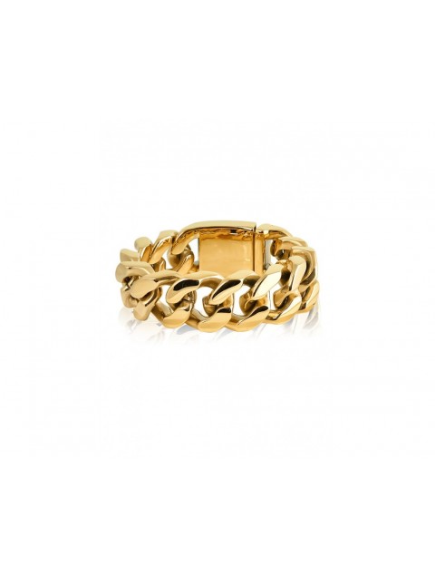 MÉRBABE Harper Luxury Gold Chain Bracelet 24K Gold Plated Steel Βραχιόλι από 24K Επιχρυσωμένο Ατσάλι
