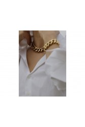 MÉRBABE Harper Luxury Gold Chain Bracelet 24K Gold Plated Steel Βραχιόλι από 24K Επιχρυσωμένο Ατσάλι