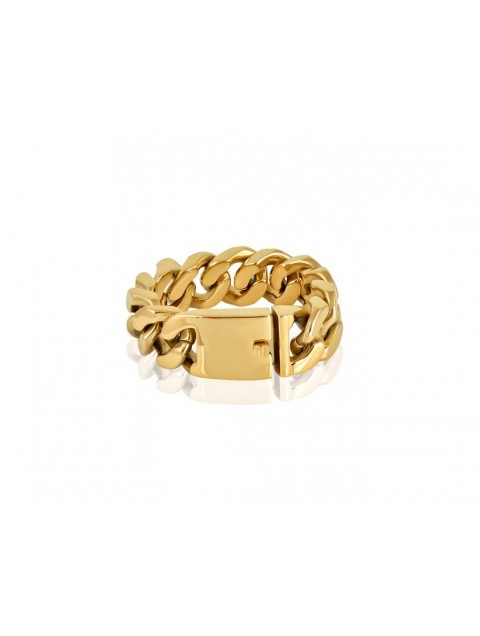MÉRBABE Harper Luxury Gold Chain Bracelet 24K Gold Plated Steel Βραχιόλι από 24K Επιχρυσωμένο Ατσάλι
