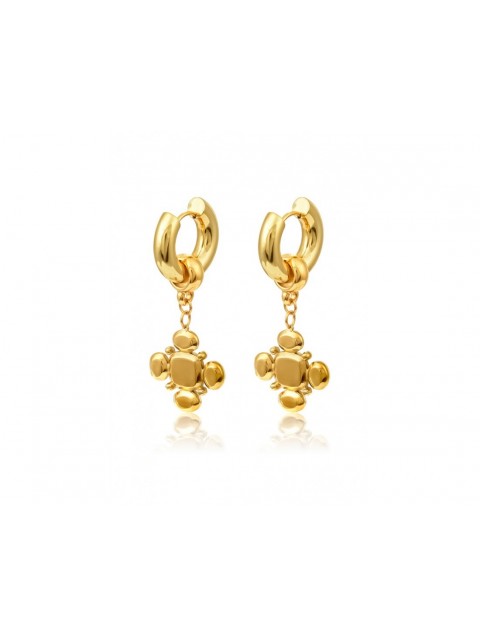 MÉRBABE Leora Earrings 24K Gold Plated Stainless Steel 24K Επίχρυσωμένα Ατσάλινα Σκουλαρίκια