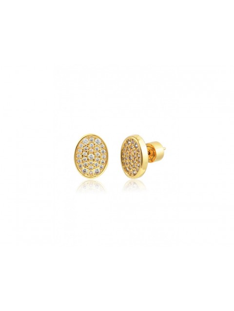 MÉRBABE Nera Stud Earrings 24K Gold Plated Stainless Steel 24K Επίχρυσωμένα Ατσάλινα Σκουλαρίκια