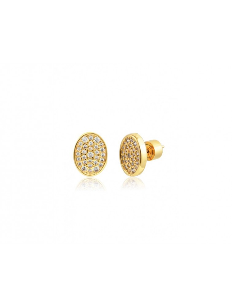 MÉRBABE Nera Stud Earrings 24K Gold Plated Stainless Steel