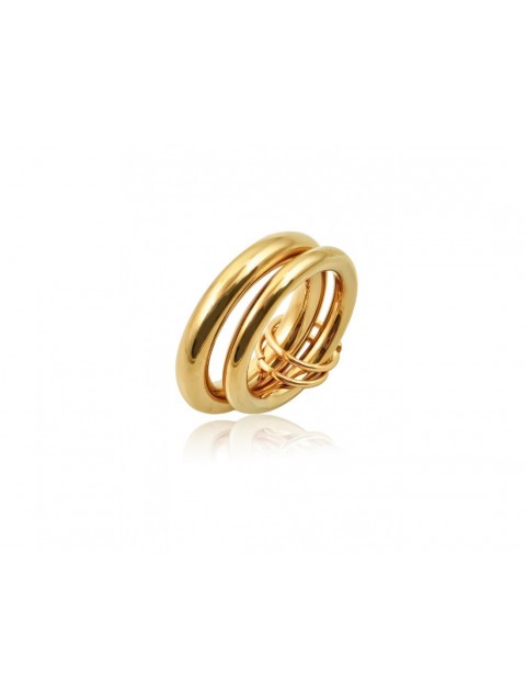 MÉRBABE Raylin 24K Premium Gold Plated Stainless Steel 24K Δαχτυλίδι από Επιχρυσωμένο Ατσάλι