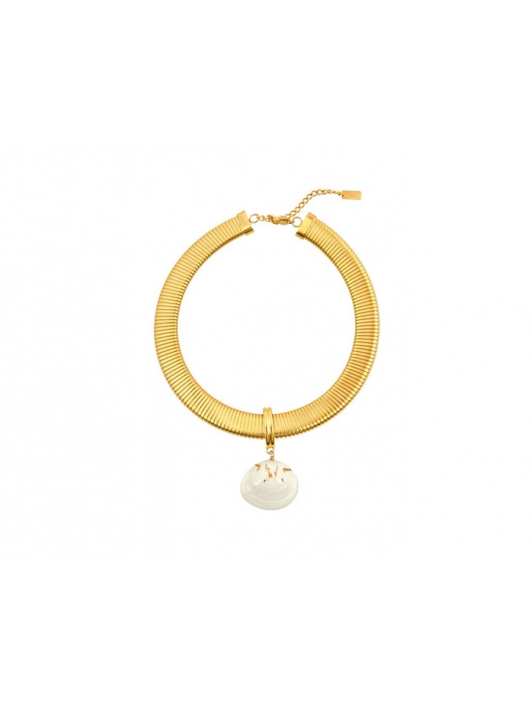 MÉRBABE Veil Necklace 24K Gold Plated Stainless Steel