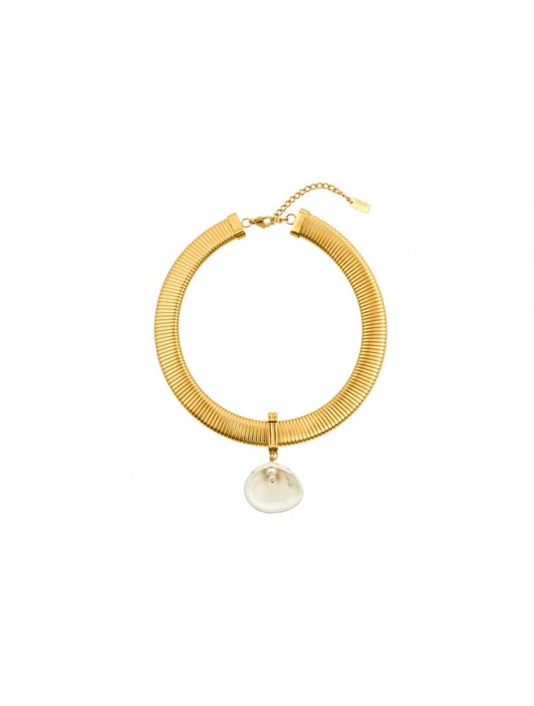 MÉRBABE Veil Necklace 24K Gold Plated Stainless Steel