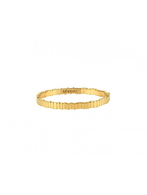 MÉRBABE Zoe Gold 24K Bangle Bracelet Premium Gold Plated Steel