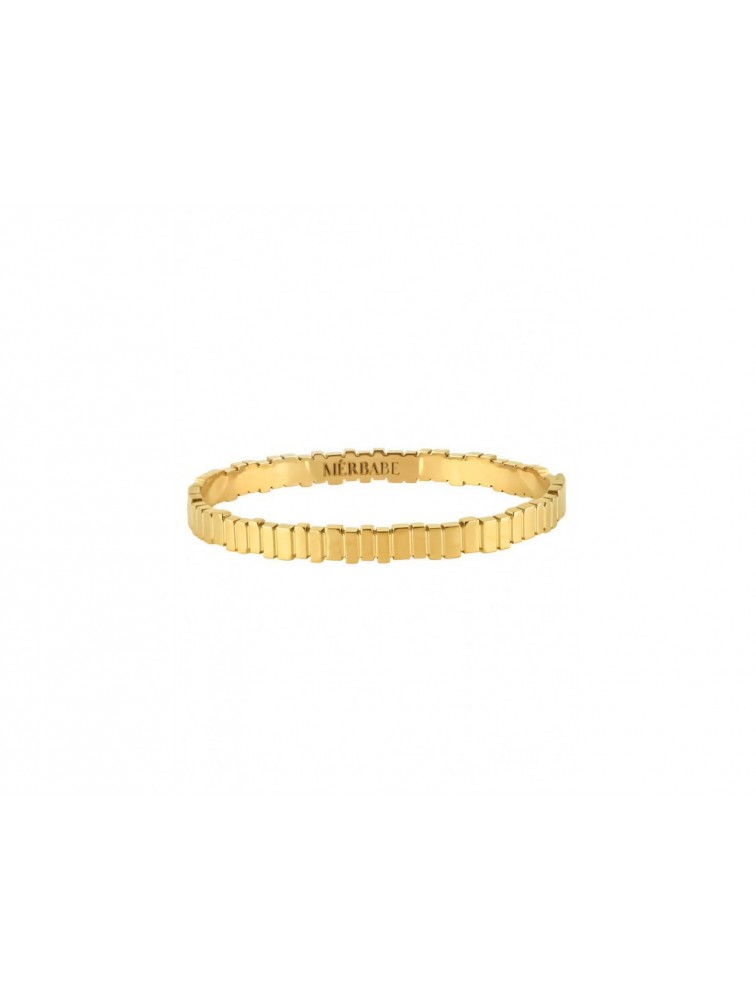 MÉRBABE Zoe Gold 24K Bangle Bracelet Χρυσό Βραχιόλι Από Premium Επίχρυσο Ατσάλι