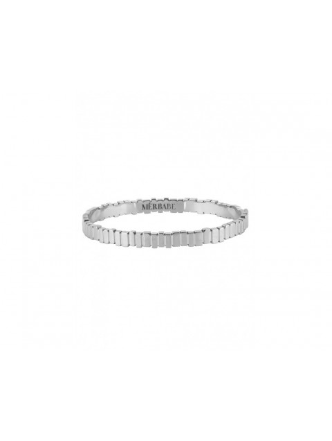 MÉRBABE Zoe Silver Bangle Bracelet Silver Bracelet Made of Premium Silver Plated Steel