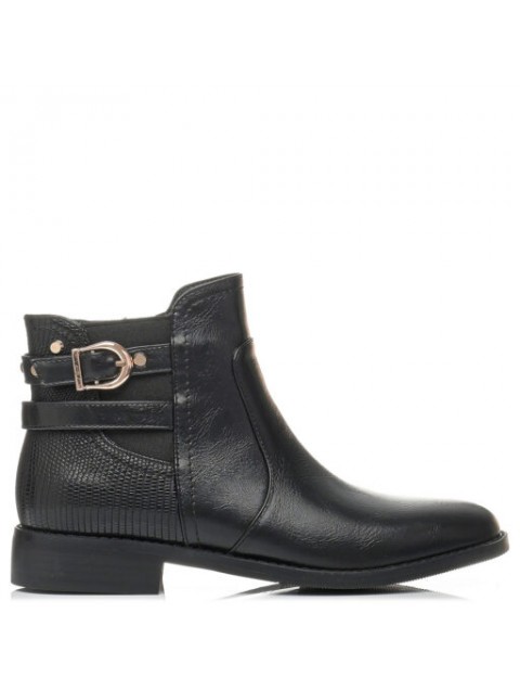 MIGATO Black low cut women's boots with trunks