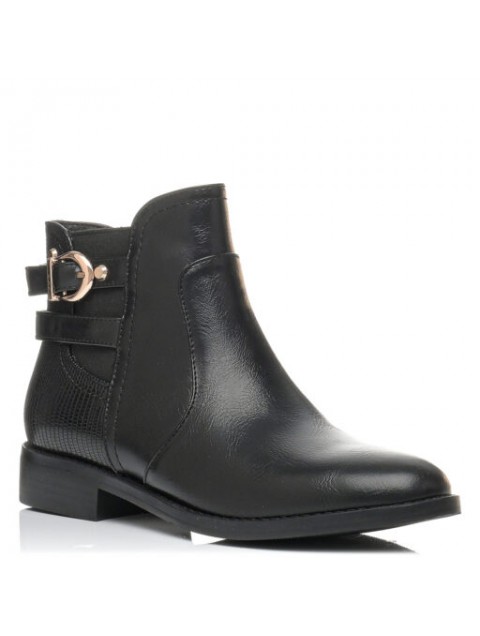MIGATO Black low cut women's boots with trunks