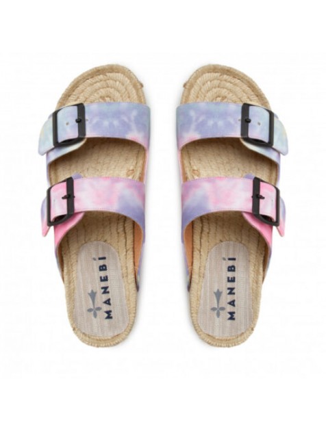 MANEBÌ Tie dye ντένιμ nordic γυναικεία σανδάλια