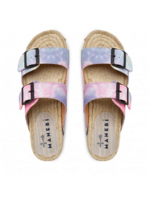 MANEBÌ Tie dye denim nordic women's sandals