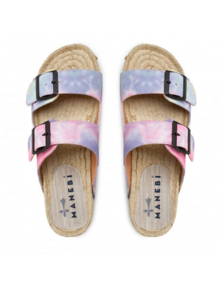 MANEBÌ Tie dye ντένιμ nordic γυναικεία σανδάλια