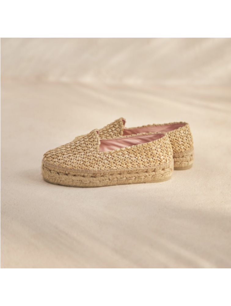 MANEBÌ Yucatan - Raffia Net women's espadrilles