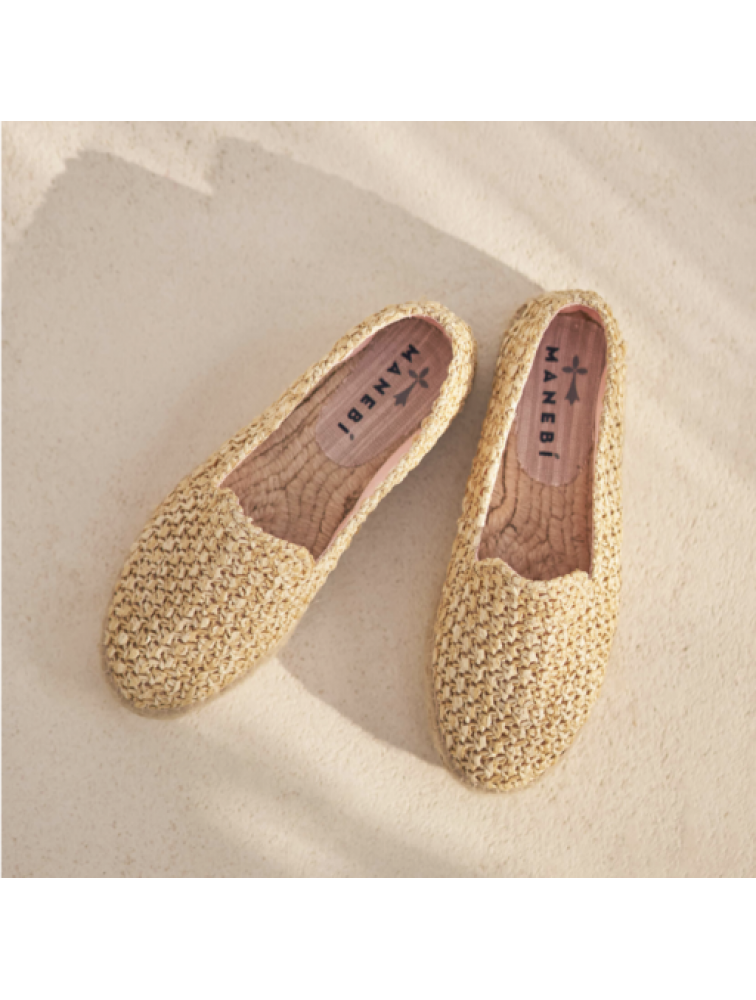 MANEBÌ Yucatan - Raffia Net women's espadrilles