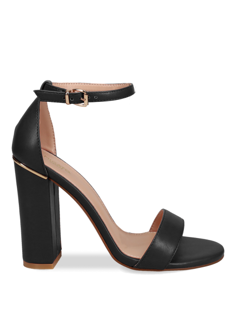 MIGATO Black high heel women's sandals